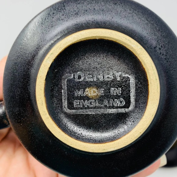 Vintage 1960’s Mod Flower Mug Denby Arabesque 6 Tea Cups And Saucers England - Picture 4 of 8